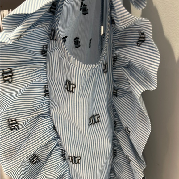 Munthe Blue Ruffled Dress - Picture 7 of 8